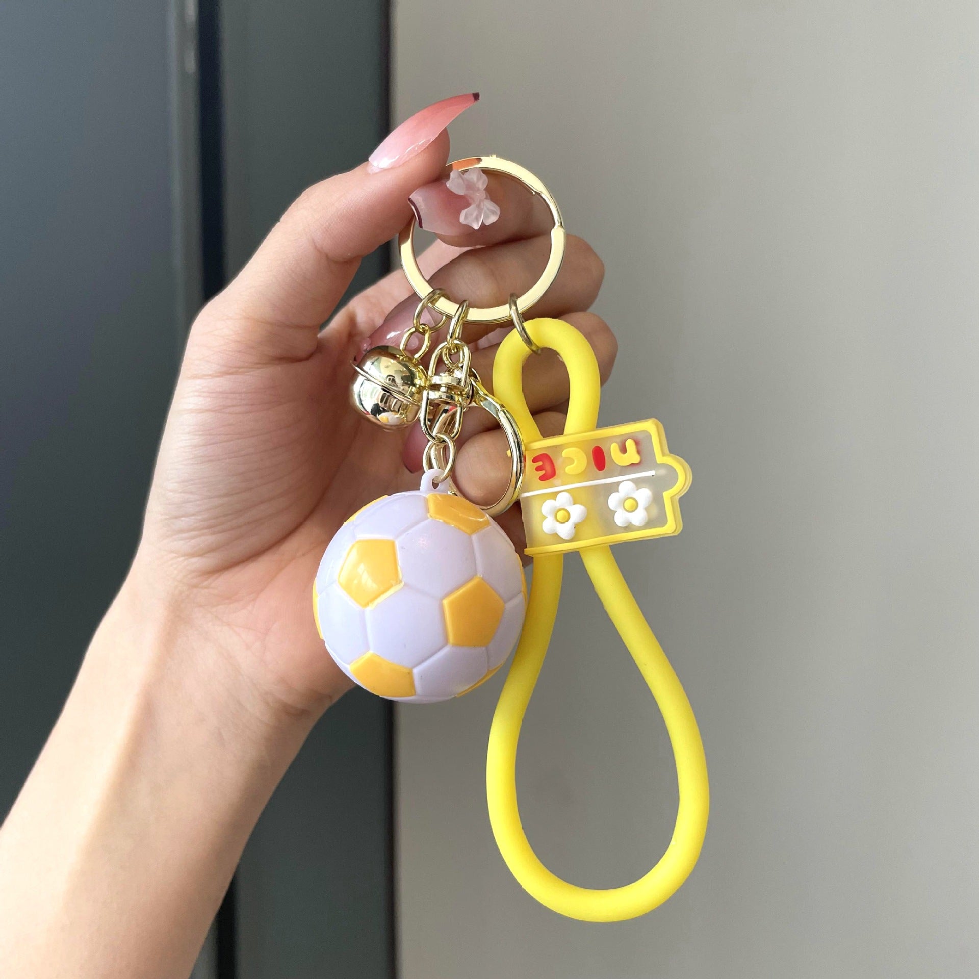 Wholesale PU Football Keychain
